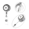 3 style DIY DOTOWAĆ 18 mm Snap Button Key Biżuteria dla kobiet Menakcesoria Smyczowa metalowy metalowy odznaka kołowrotka Zakład ID Karta CLI4137534