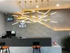 Creative Gold Crystal Libra Pendant Light 220V LED Bubble hanging lamp for Hotel Restaurant Office Indoor Lighting