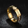 Обновить золотую пару бриллиантовых каменных обручальных кольцевых групп для женщин мужчины любят обручать из нержавеющей стали CZ Jewelry Jewelry