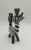 Vintage Zebra Pipe Dab Oil Rig Handmased Tobacco Pipes Original Glass Factory Made Can Put Customer Logo av DHL UPS CNE