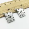 Partij 50 stks Lucky Book Antique Silver Charms Hangers Sieraden DIY voor Ketting Armband Oorbellen Retro Stijl 17 * 14mm