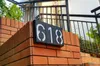 Solar Power Led Light Sign House Number Digit Plate Hotel Deur Adres Plaque Mailbox Digit Plate Placa Outdoor Lighting Bar