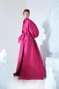 Osta Long Azzi Sleeve Prom Dresses Sweep Train V Neck Celebrity Party Gowns Custom Made Formal Evening Dress