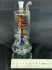 Large color bubbling pot Wholesale Glass bongs Oil Burner Water Pipes Oil Rigs Smoking