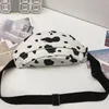 Women Cartoon Cow Print Waist Bag Fanny Pack Pouch Canvas Sport Belt Hip Chest Crossbody Shoulder Purse2098143