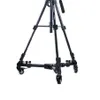 Freeshipping Universal Video Folding Wheels Heavy Duty Slider Tripod Dolly for Camera Stand Y