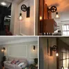 High Quality Vintage Lamp creative lifting pulley Retro Indoor Wall Light Restaurant Corridor Cafe Aisle Wood Wall Lamp