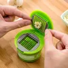 Garlic Chopper, Garlic-A-Peel Press,Garlic Mincer, and Silicone Garlic Peeler, Easy to Clean, Stainless Steel