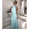 Party Dresses 2021 Sexy Plus Size Evening Floor Length Sleeveless Long Prom Dressess High Backless Gowns Custom Made1