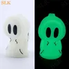 Lankachtige stijl Cool Ghost Mold Smoking Pipe Hookah Tobacco Tube 420 Smoke Bongs Creative Silicone Dad Rig With Dad Tool en Flower Bowl