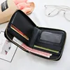 Credit Card Houders Pocket Dames Vierkante Coin Portemonnees Houders Portemonnee Vrouwelijke Lederen Kwast Hanger Money Wallets Mode Rits Clutch Bag