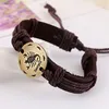 12 Constell ID Bracelets adjustable horoscope leather bracelet bangle cuff mens wrist band fashion jewelry will and sandy gift