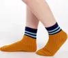 Baby toddler stripes strumpor barn flicka pojke tonåring bomull sport casual sock 3y-12y olika färger