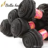 Extensions de tissage de cheveux humains vierges droits soyeux trame indienne péruvienne brésilienne noir naturel 34 faisceaux par lot Bella Hair 8A6628730