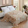 Coral Fleece Flannel Blankets Stripe Throw Sofa Bedroom Blanket Winter Warm Plaid Quilt Kids Adult Nap Blanket