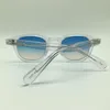 Partihandel-Speike Anpassad mode Lemtosh Johnny Depp Style Solglasögon Kvalitet Vintage runda solglasögon blåbruna linser
