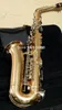 Alta Qualidade Jupiter Jas 669-667 EB Tune Musical Instrumento Alto Saxofone Gold Lacquer Corpo Prata Prata Banhado Frete Grátis