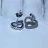 Handmade Heart Shape Earring 925 Sterling silver Diamond Cz Engagement wedding Stud Earrings for women Party Gift