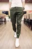 ファッション-ホット販売 2017 春秋メンズジョガーパンツカジュアルパンツ固体足首結び若者男性ズボン (アジアサイズ)