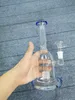 8.5 cali jasnoniebieskie szklane Bong fajki wodne Inline Birdbridge zlewka kształt garnka olej Dap Rigs z 14mm miską do palenia