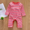 Christmas Baby Jumpsuit Romper Cotton Newborn Baby Boy Girl Clothes Deer Striped Outfits Baby Kids Clothing Infant Toddler Boutiqu5373453