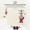 led Inductif Mini RC Drone Volant Père Noël Père Noël RC Hélicoptère Cadeaux Cadeau De Noël magique SRC Avions pour Enfants Garçons