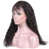 Brazylijskie koronkowe peruki przednie głęboko kręcone naturalny kolor ludzki włosy dla czarnych kobiet 130% gęstość
