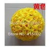 Wholesale-Free shipping 30cm*1pcs Rose kissing ball artificial silk decration flower wedding party red color weddng