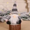 Poupée suspendue de noël tricotée en peluche Gnome, pendentif mural pour arbre de noël, cadeaux de noël pour enfants, décor d'ornement d'arbre