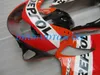 Injektionsform Anpassad Fairing Set för Honda CBR600F4 99 00 CBR600 F4 1999 2000 CBR 600 F4 600F4 CBR600 Red Black Fairings Body Kit HP38