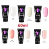 15ml 30ml 60ml Acryl UV Extender Gel LED Nails Extensions Acrylic naken rosa klara geler