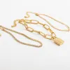 الموضة 3pcs مجموعة مع سوار قفل القفل في Anklet للنساء إكسسوارات القدم الصيفية شاطئ حافي القدمين سوار 239 ج