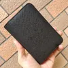 Классическая мода Pu Cating Passport Holder Card Card C Class Classic Black Luxury Bag Derved Horse Case VIP Gift1963