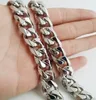 Heavy 15mm wide 1832 inch stainless steel silver large curb link chain necklace for mens holiday gifts cool9848507