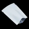 Open Top Mylar Folie Warmte Afdichting Vlakke Sample Tas Tear Notch Vacuüm Seal Pack Pouch Ruik Proof Aluminium Voedsel Saver Tassen Voor Koffie 5x8cm