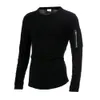 Spring Mens Designer Tshirts Långärmad Zipper Curved Long Line T Shirt Toppar Kläder