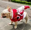 Bieganie Santa Dog Costume Boże Narodzenie Pet Ubrania, Dog Odzież Party Ubieranie Odzież Dla małych Dogów Pet Funny Festival Holiday