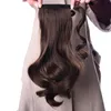 100% Braziliaanse Clip in Human Ponytail Hair Extensions Body Wave Curl Trekkoord Paardenstaart Haarstukken Cuticle Signed Hair Golvende Paardenstaarten 120G