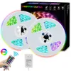 5M 10M RGB LED Strip String Light Fiexble Light Led Ribbon Tape 5050 Led Lamps With Power Plug RF Remote with Bluetooth APP