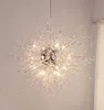 Lustres de fogo de artifício modernos, Lustre de cristal Pingente de iluminação, Luminárias de teto para sala de estar quarto restaurante, 9-luz