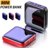 Mini banco portable 10000mAh 5000 Plaza móvil de la batería universal para el teléfono móvil cargador con luz LED en caja