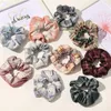 Sommar New Grid Scrunchie Kvinnor Elastiska Hårgummi Bands Mode för Girlstie Hår Ring Rope Ponytail Holder Headdress Tillbehör