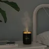 Humidificateur d'air ultrasonique de 280ML, bougie romantique à lumière douce, diffuseur USB, purificateur de voiture, brumisateur d'arôme et d'anions