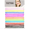 Hot Sale Vintage Hippy Stretch tattoo Choker Henna Necklace Elastic Chocker Black Colorful free shipping