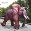 Éléphant gonflable simulé de Performance de défilé, modèle d'éléphant brun gonflable de 2m/3m/5m de hauteur pour événement de vacances en ville