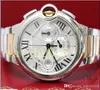 Luxusuhr NEW 44mm 2-Tone Pink Gold / Stahl-Chronograph-Uhr W6920075 Uhren Herrenuhr MAN-Uhr-Armbanduhr
