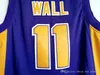 Мужчины John Basketball 11 Wall High School Jerseys Holy Ram Jersey Purple Team Дышащий чистый хлопок для любителей спорта Отличное качество