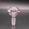 14mm 18mm Ört Slide Dab Bitar Rosa vattenpipor Skålar Tobaksskål Askfångare för glas Bongs Vattenpipor Dab Rigg