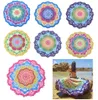 Round Beach Ręcznik Koc - Mandala Mandala Hippie Indyjski Piknik Tabela Cover Spread Obrus ​​Okrąg Joga Matindian Mandala Beach Ręcznik TA