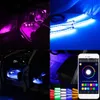 Car Interior LED Light 48LED Colorful RGB Car Interior Floor Atmosphere Light Strip IP65 DC12V Decorative Lamp Multicolor1